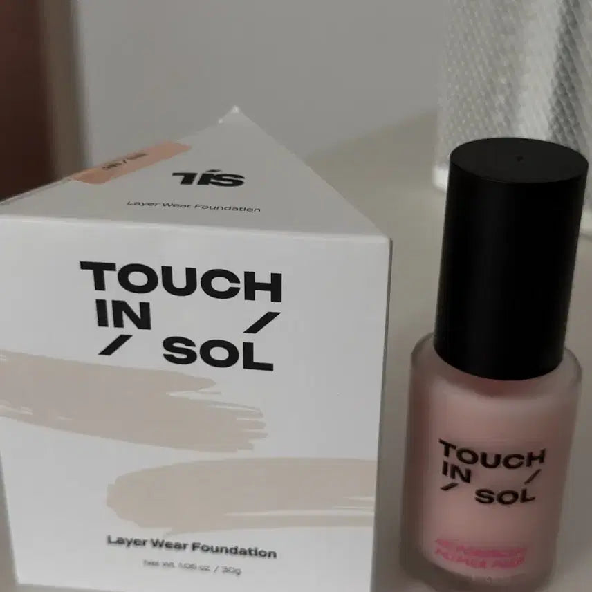[BUNJANG] Touch In Sol Layered Foundation 19C Light + Primer Set / 터치인솔 세트 파운데이션 19C 라이트 + 프라이머