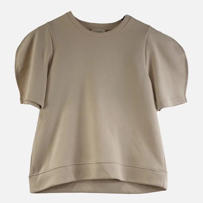 [BUNJANG] Women's Beige Short-Sleeve T-Shirt (Free Size) / 베이지 여자 반팔티 FREE O0371