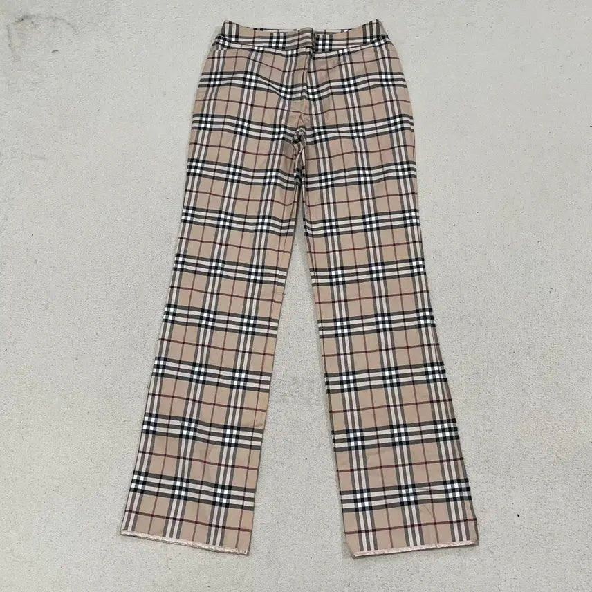 [BUNJANG] Vintage Check Pattern Straight Cotton Pants / M 빈티지 체크 패턴 스트레이트 코튼 팬츠 0812