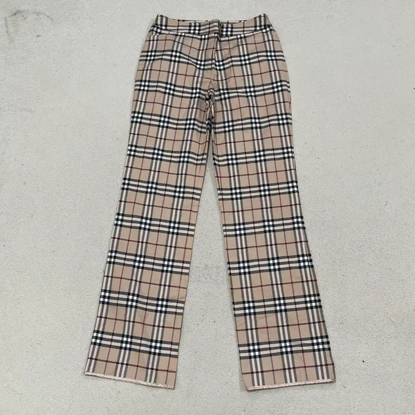 [BUNJANG] Vintage Check Pattern Straight Cotton Pants / M 빈티지 체크 패턴 스트레이트 코튼 팬츠 0812