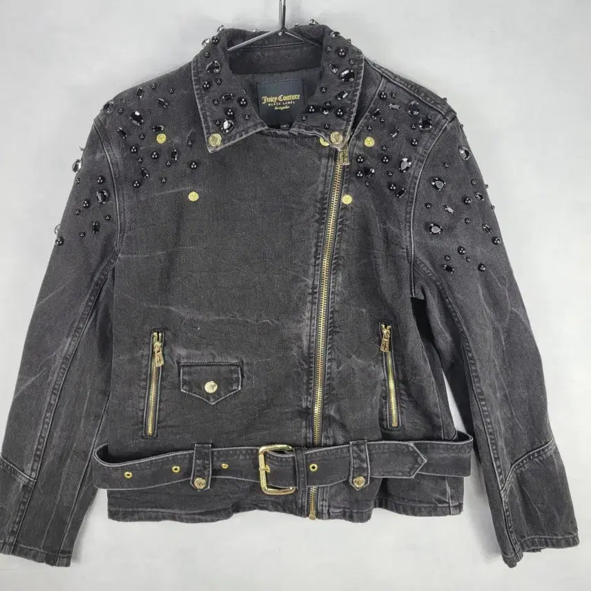 [BUNJANG] Juicy Couture Black Label Denim Jacket / 쥬시꾸뛰르 블랙라벨 데님 재킷