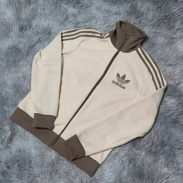 [BUNJANG] Adidas Track Top Beige Brown M / 아디다스 트랙탑 베이지 브라운 M