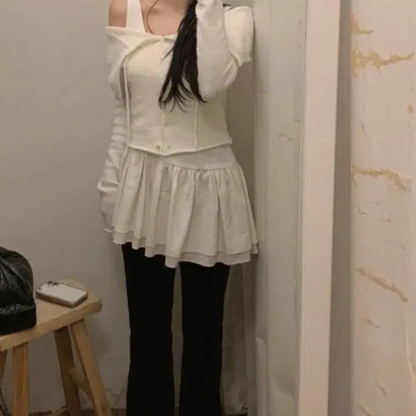 [BUNJANG] Shop Riz Odette Ruffle Dress / 샵리즈  Odette ruffle dress 오데뜨 러플 드레스