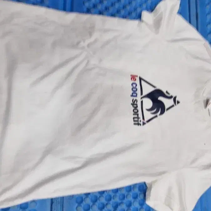 [BUNJANG] Le Coq Sportif Basic Logo Short Sleeve T-Shirt White / 르꼬끄 반팔 티셔츠