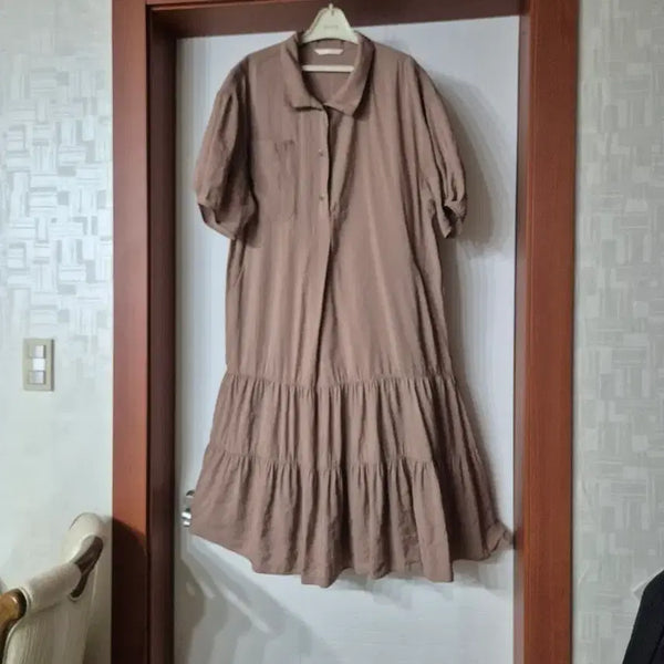 [BUNJANG] JIGOTT Shirt Dress Beige / 지컷  셔츠 원피스 베이지 상태 A 77.88