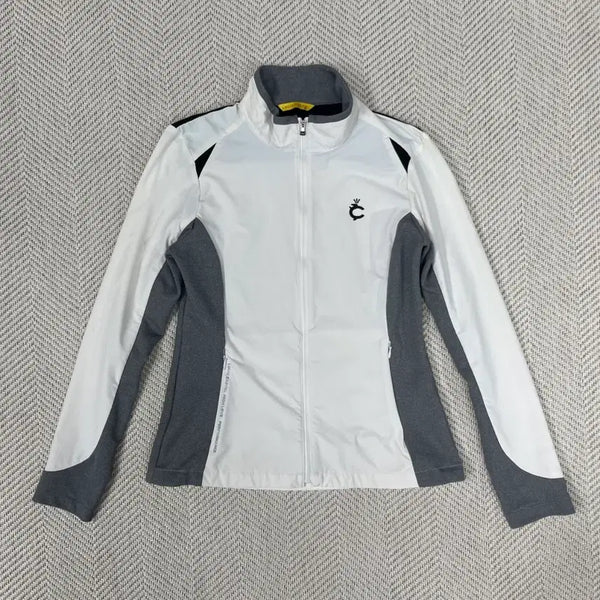 [BUNJANG] Louis Castel Women's Zip-Up White/Gray Size 90 / 루이까스텔 여성 집업 화이트/그레이 90