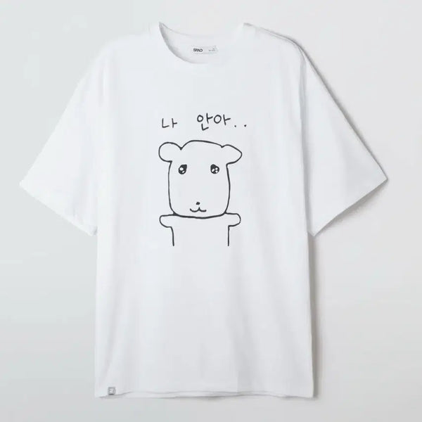 [BUNJANG] SPAO Ganadi Short Sleeve T-Shirt (White) / 스파오 [가나디] 반팔 티셔츠(WHITE)_SPRLG25U09