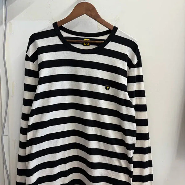 [BUNJANG] Human Made Stripe Long Sleeve T-Shirt / N311. 휴먼메이드 스트라이프 롱슬리브 긴팔티