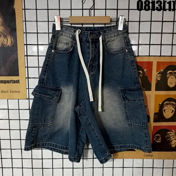 [BUNJANG] Women's Cargo Denim Shorts - Size S / 청바지 카고 반바지 S 0813