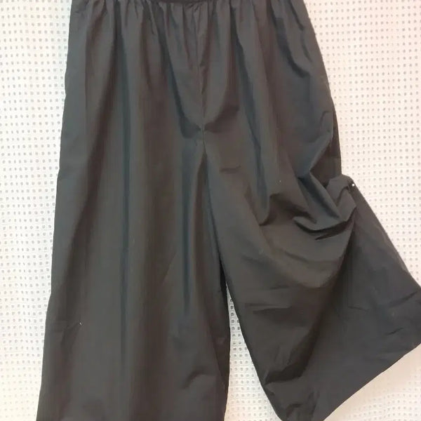 [BUNJANG] Black Wide Pants (Size 77) / 블랙 와이드 팬츠 77