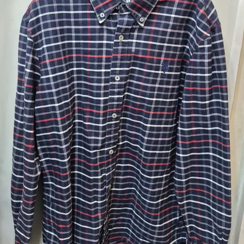 [BUNJANG] U.S. POLO ASSN. Plaid Button-Down Shirt / USPA 폴로 체크 남방