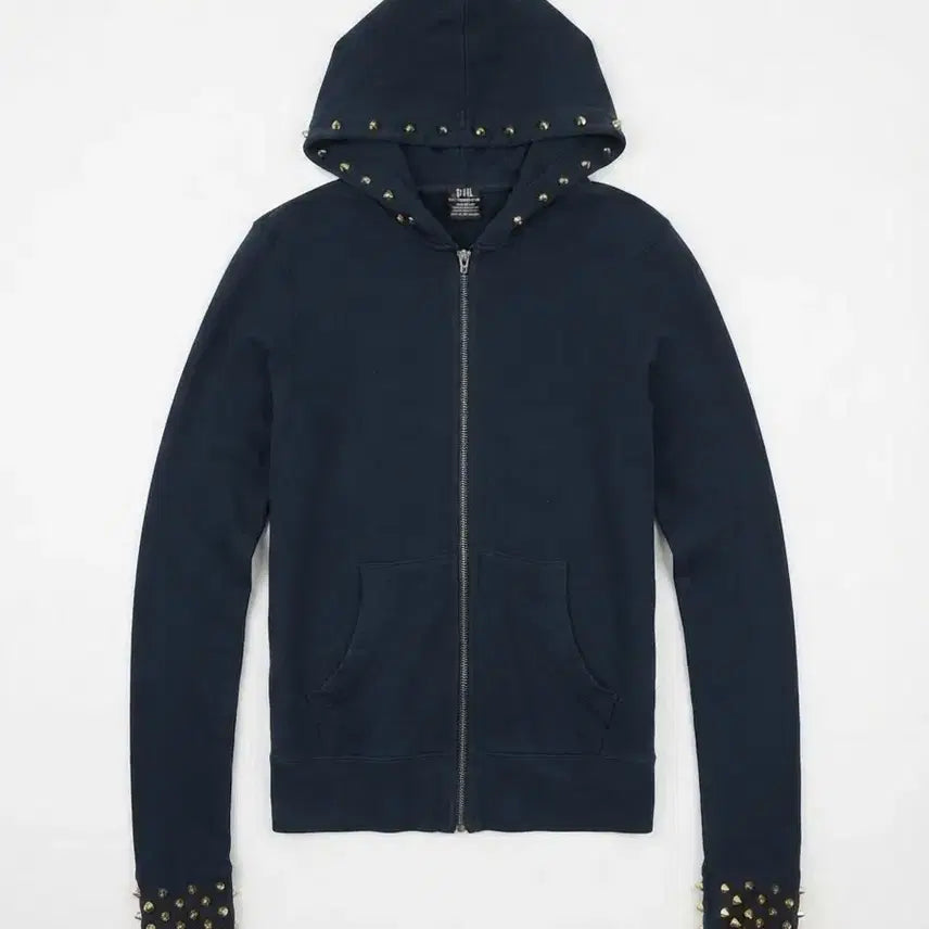 [BUNJANG] E.vil Studded Zip-Up Hoodie Navy M / E.vil 스터드 후드집업 네이비 M