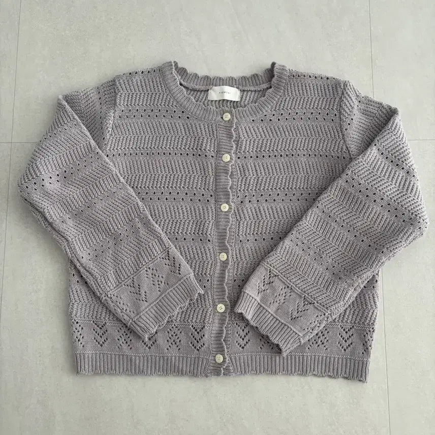 [BUNJANG] Pigment Lavender Knit Cardigan / 피그먼트 라벤더 니트