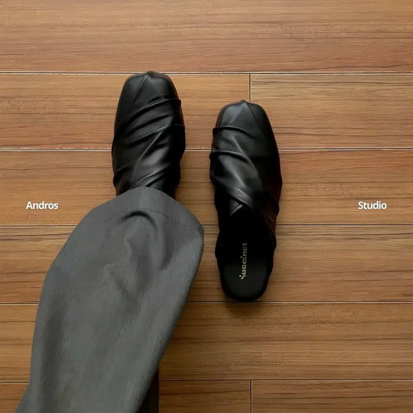 [BUNJANG] Andros Studio Lambskin Mule Slippers Size 40 / andros studio 양가죽 뮬 슬리퍼 40