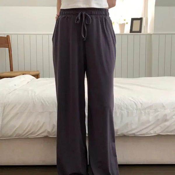 [BUNJANG] Women's Banding Wide Leg Pants / 새상품 - 밴딩와이드팬츠