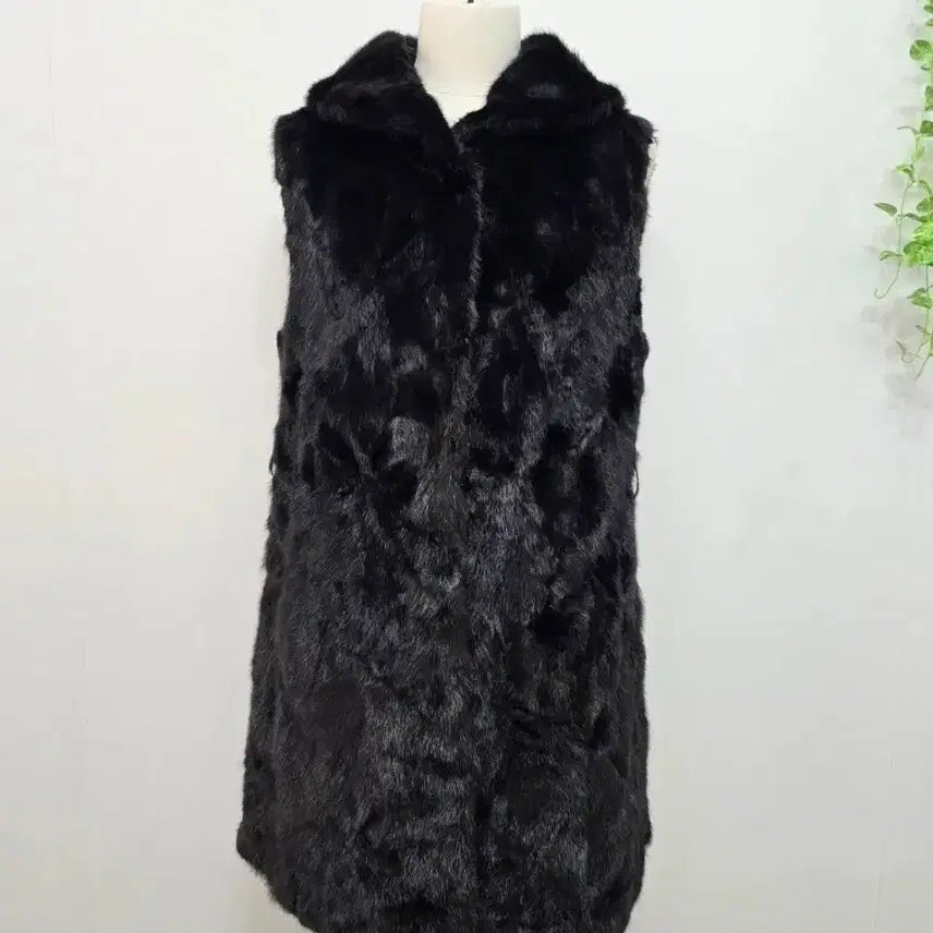 [BUNJANG] Pierre Cardin Mink Long Vest / 피에르기르뎅  밍크 롱 베스트