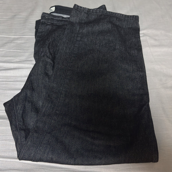 [BUNJANG] Roughside Drape Denim Black Indigo, Size 3 / 러프사이드 드레이프데님 흑청 3사이즈