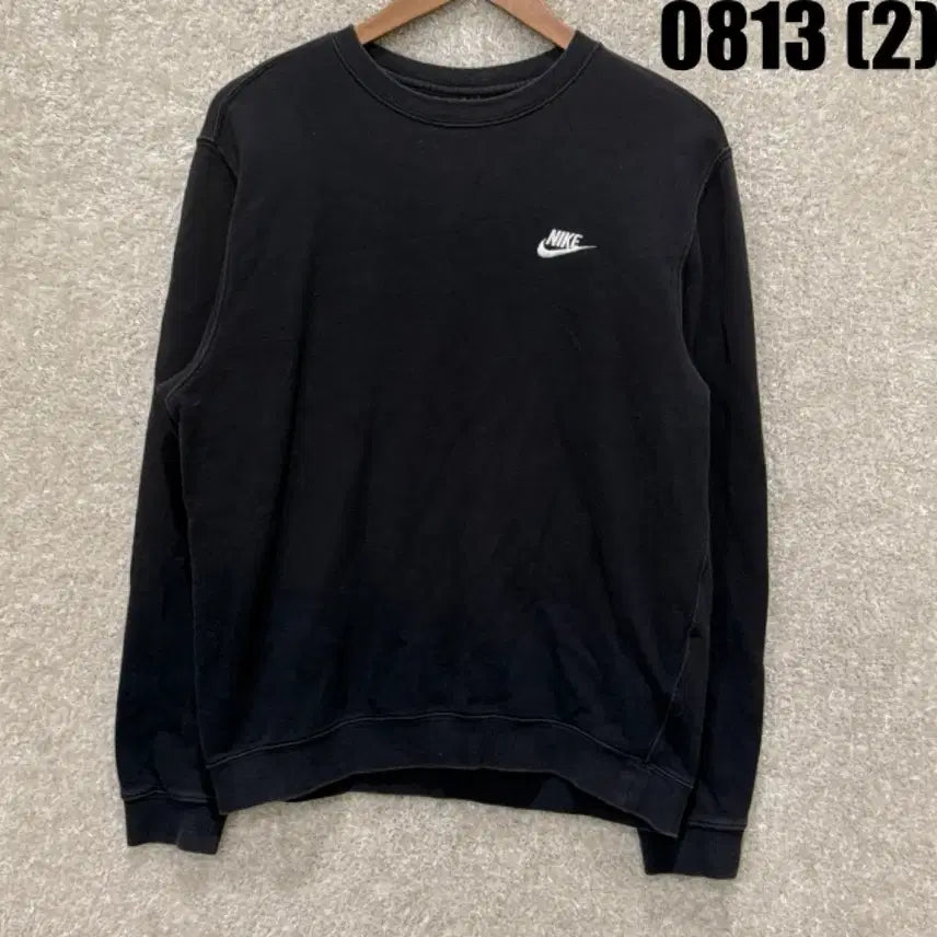 [BUNJANG] Nike Swoosh Sweatshirt Black L / 나이키 스우시 맨투맨 블랙 L