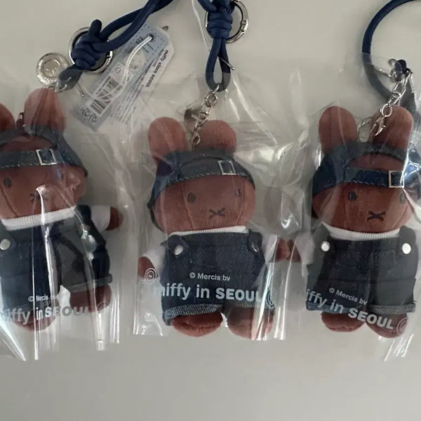 [BUNJANG] Melanie Miffy in Seoul Denim Park Jihoon Keyring / 멜라니 키링 미피 인 서울 데님 박지훈 키링