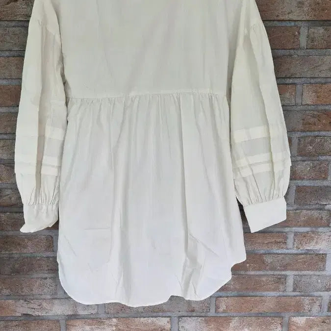 [BUNJANG] Ivory Long Blouse / (일본)아이보리 롱 블라우스