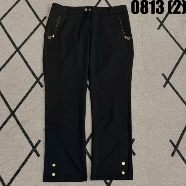 [BUNJANG] Fila Black Zipper Detail Track Pants - Size S / 휠라 블랙 지퍼 포인트 바지 s