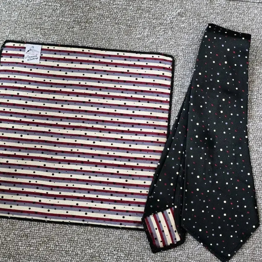 [BUNJANG] Timeworn Clothing x Atlast&co Butcher Products Necktie & Handkerchief Set / 타임원 엣라코 넥타이 행커치프 셋업 Timeworn clothing 엣라스트 부처프로덕츠  Atlast&co BUTCHER PRODUCTS