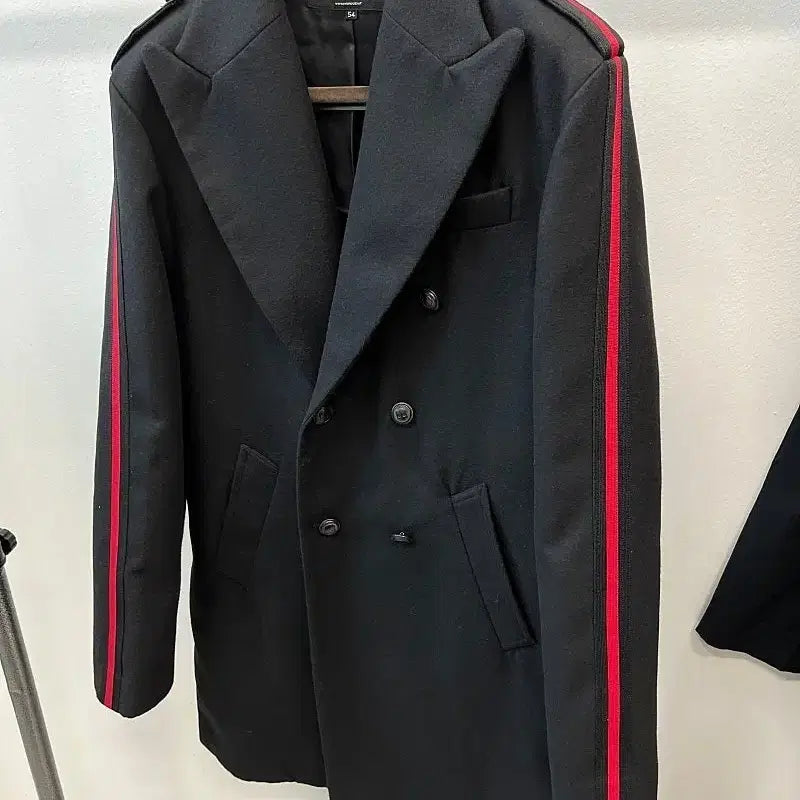[BUNJANG] Hydrogen Silver Double-Breasted Coat / 110) 하이드로겐 은장 더블코트