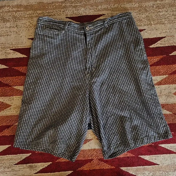 [BUNJANG] Stussy Hong Kong Check Cotton Shorts / 스투시 홍콩 체크 코튼 팬츠 반바지 (30R)
