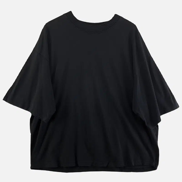 [BUNJANG] Women's Black Short Sleeve T-Shirt XL / 블랙 여자 반팔티 XL O0374