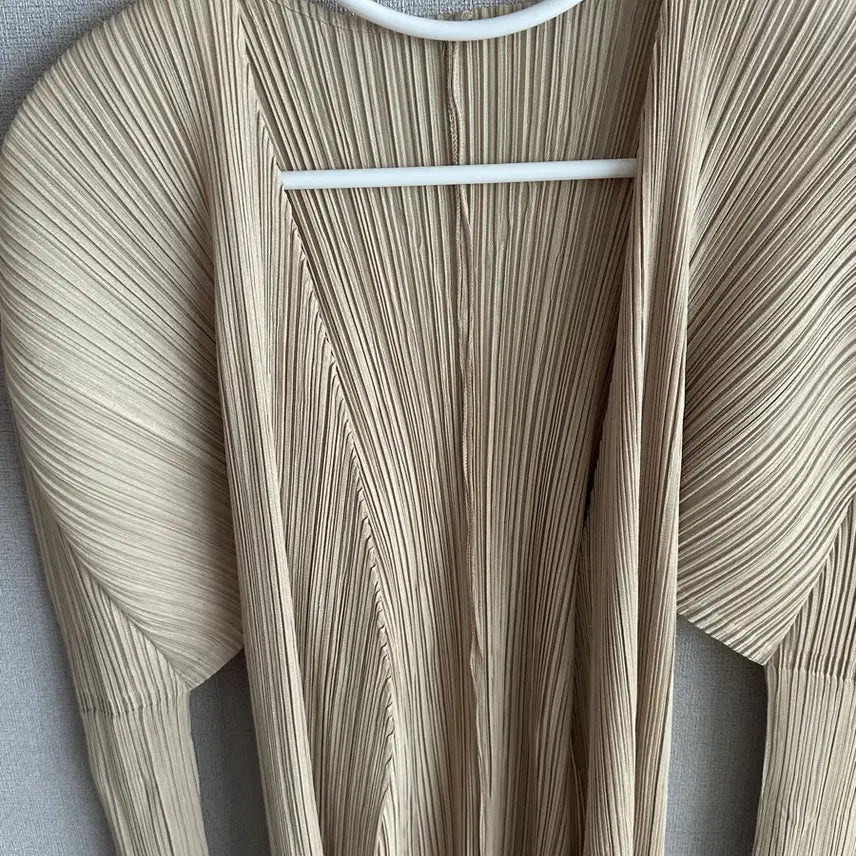 [BUNJANG] Pleats Please Beige Cardigan Size 3 / 풀리츠플리즈 가디건 사이즈3