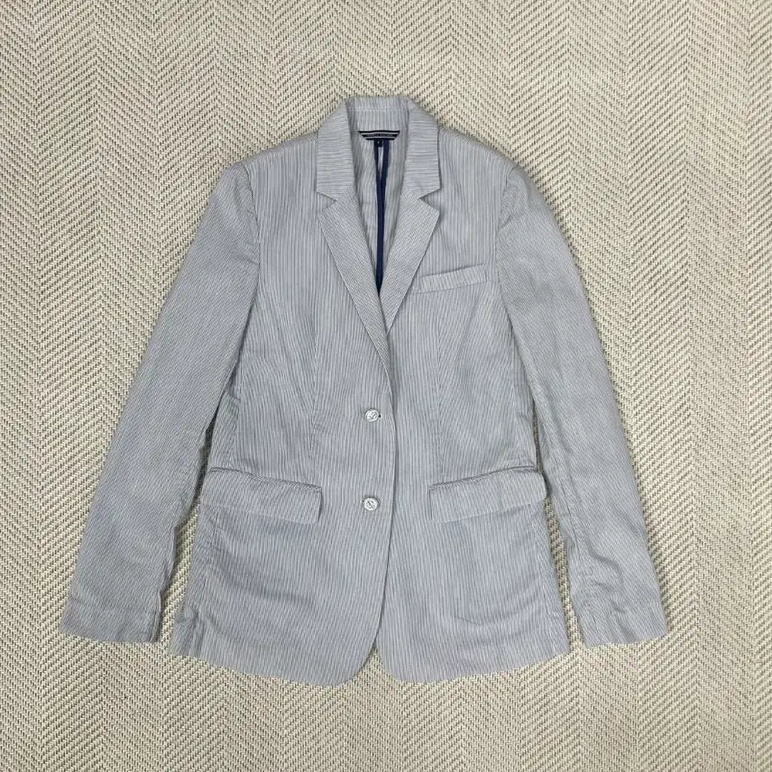 [BUNJANG] Tommy Hilfiger Striped Women's Jacket / 타미힐피거 스트라이프 여성 자켓 44~슬림55