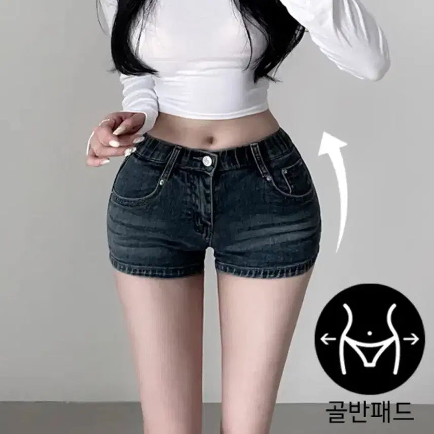 [BUNJANG] Avely Short Jeans / 에이블리 숏청바지