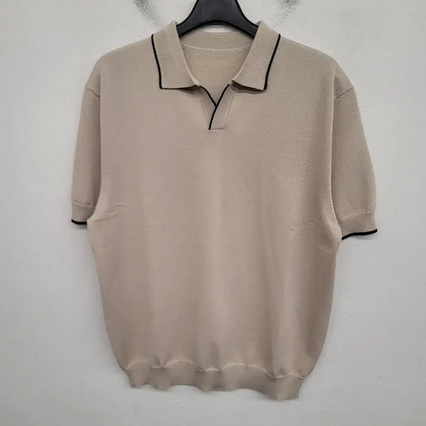 [BUNJANG] Bimono Short-Sleeved Collar Knit XXL / [110/XXL] 바이모노 반팔 카라 니트