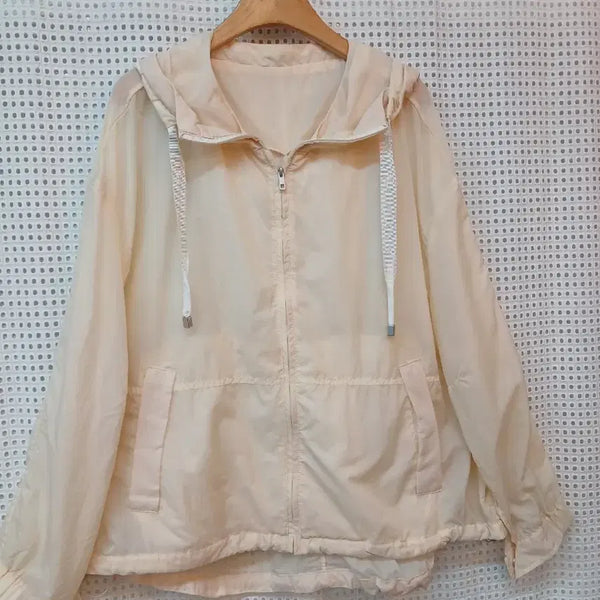 [BUNJANG] Join Us Hooded Zip-Up Light Beige / 조이너스 후드 집업 연베이지  77