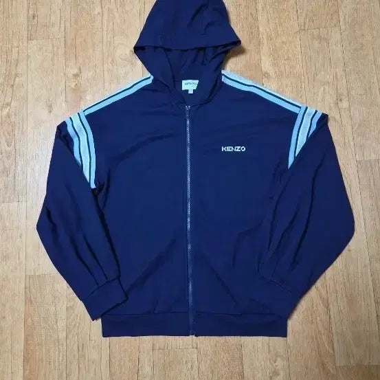[BUNJANG] Kenzo Rayon & Nylon Blend Track Jacket Navy / (새상품급) 켄조 레이온 & 나일론 기능성 혼방 소재의 트랙탑 자켓, 남95/여66 , 네이비색, 남녀공용