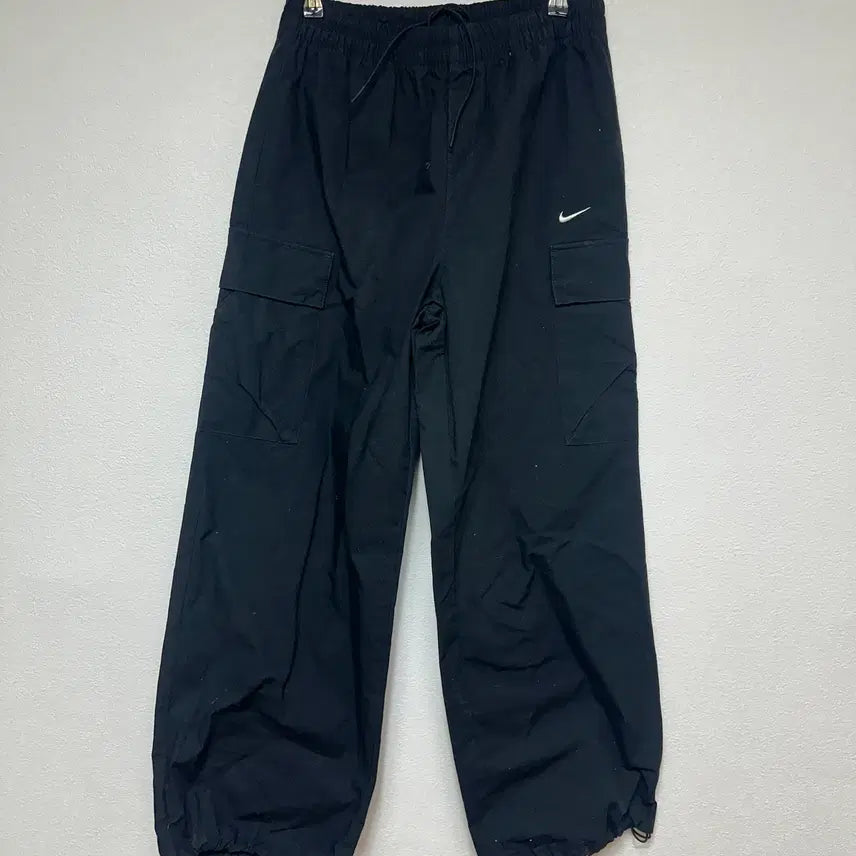 [BUNJANG] Nike Black Wide Cotton Pants L / 나이키 블랙 와이드 면팬츠 L