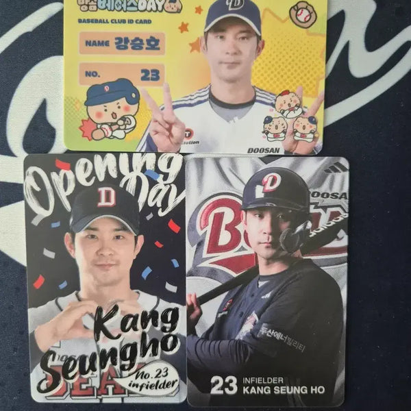 [BUNJANG] Doosan Bears Kang Seung-ho Player Photocard 3-Set / 두산 베어스 강승호 선수 포토 카드 3종 세트