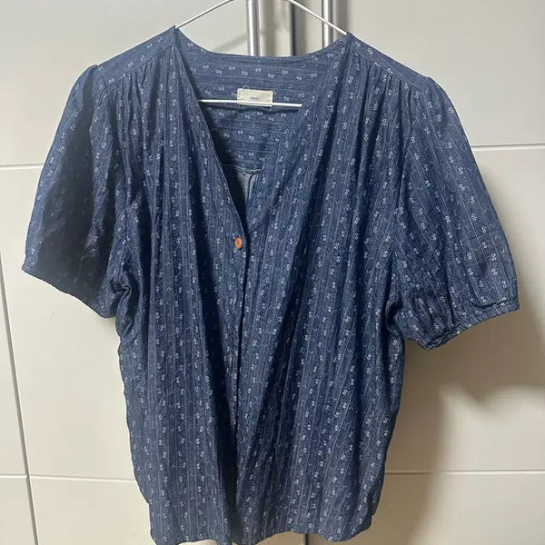 [BUNJANG] Ethnic Pattern Short Sleeve Shirt / 에스닉 반팔 셔츠