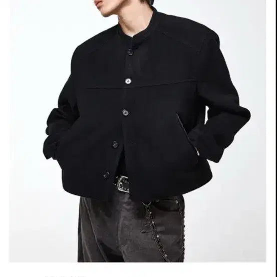 [BUNJANG] Alene 25FW Stand Collar Wool Crop Jacket Size 1 / 25 FW 알렌느 스탠드 카라 울 크롭 자켓 1사이즈