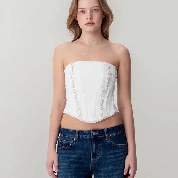 [BUNJANG] Glowny Lace Corset / 글로니 LACE CORSET