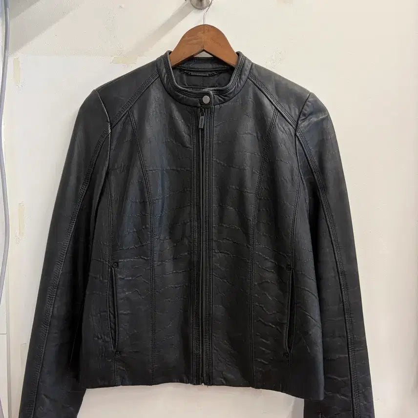 [BUNJANG] Calvin Klein Vintage Leather Jacket / N293. CK 캘빈클라인 빈티지 가죽자켓