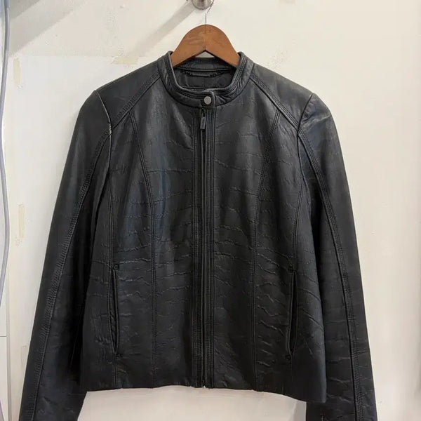 [BUNJANG] Calvin Klein Vintage Leather Jacket / N293. CK 캘빈클라인 빈티지 가죽자켓