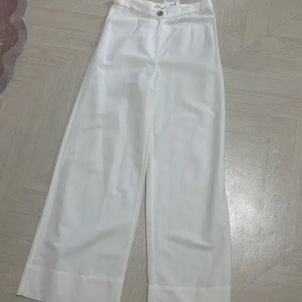 [BUNJANG] H&M White Linen Wide Pants (Size 32) / h&m 화이트 와이드 린넨 팬츠 (32)