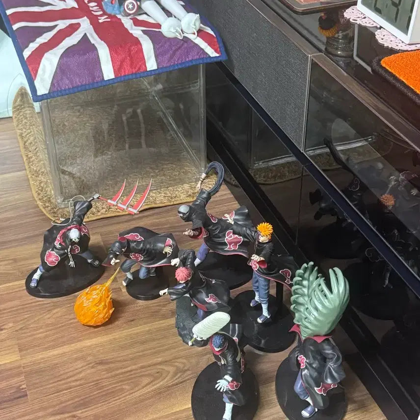 [BUNJANG] Naruto Akatsuki 7-Piece Vibration Statue Set / 아카츠키 피규어 7종 나루토 바이브레이션