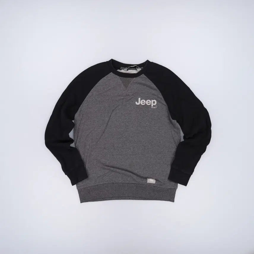 [BUNJANG] Jeep Color-Block Sweatshirt / M 지프 배색 맨투맨 0813H