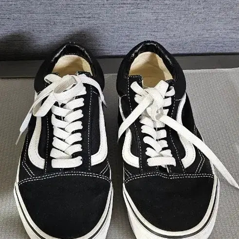 [BUNJANG] Vans Old Skool Black Platform Sneakers (250mm) / 반스 올드스쿨 블랙 플랫폼 스니커즈 250