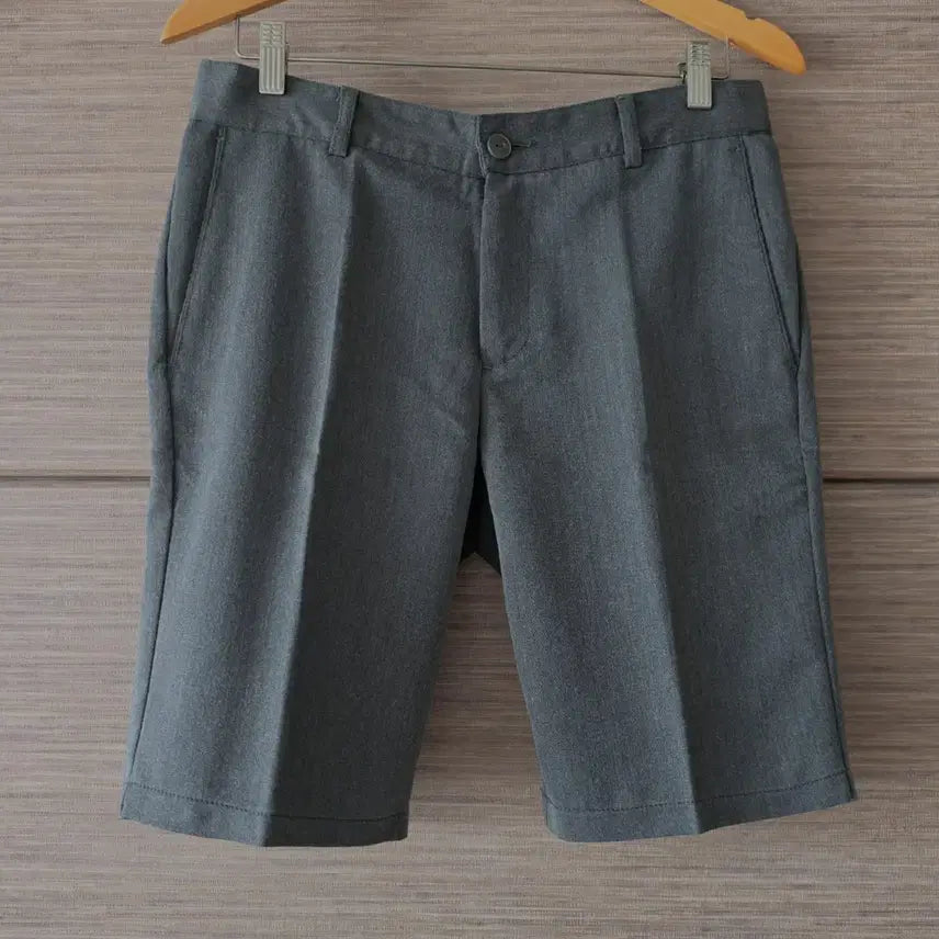 [BUNJANG] Denim Place Dark Gray Half Slacks Pants / DENIM PLACE 반슬랙스 다크그레이! 반바지 슬랙스 남자바지 반바지 데님
