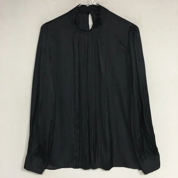[BUNJANG] Massimo Dutti Satin Pleated Blouse (Size M) / 마시모두띠 신상 새틴 플리츠 블라우스 M