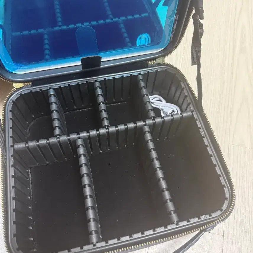 [BUNJANG] Pharmeroom Adjustable Makeup Box with LED Mirror / 파메룸 메이크업박스