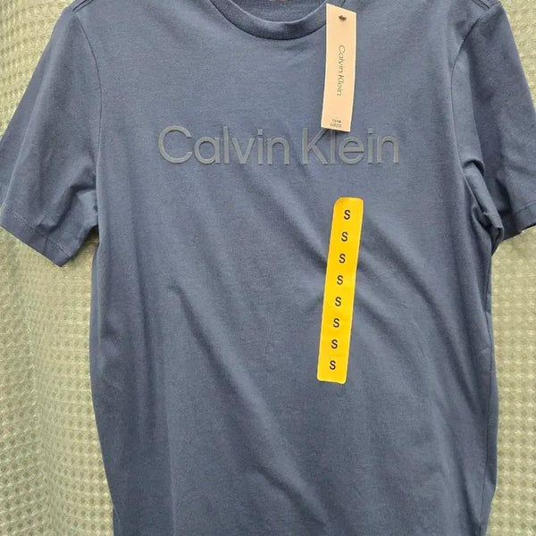 [BUNJANG] Calvin Klein Jeans Logo T-Shirt Navy S / 정품 새상품 캘빈클라인진스 로고 반팔 티셔츠 네이비 S
